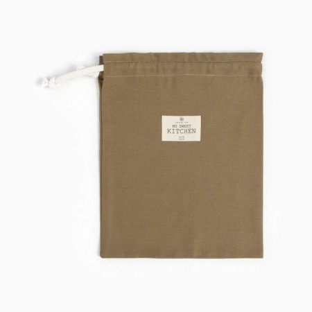 Bag Textile Ethel ECO, col. Olive, 27x34 cm, 70% HL, 30% linen, 190 g/m2-1