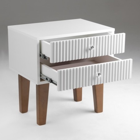 Tumbling bedside Astoria 2, 510x380x530, white/ white MDF 19mm-2