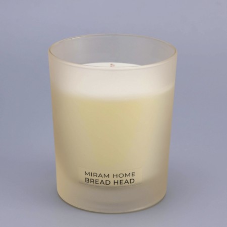 Aromatic candle in the glass "Bread Head", bread, pepper, rosemary, 200 g-3