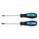 A set of screwdrivers of tundra, satin, magnet, two -component handles, PH1 and SL5 x 100 mm, 2 pcs.