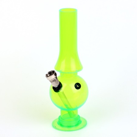 Bong, H-20 cm, "spear", acrylic, green