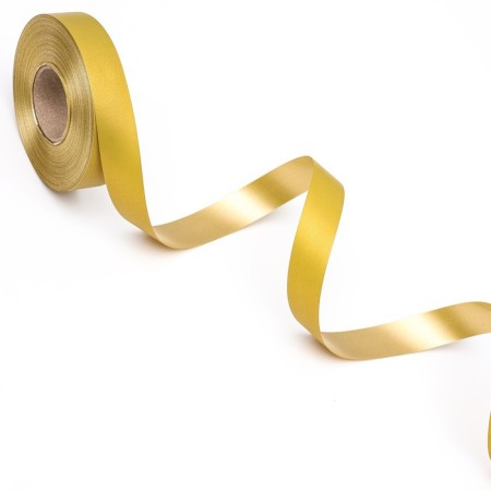 Polypropylene tape "Matt" for decor and gifts, gold, 2 cm x 50 m-3