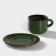 Porcelain Coffee steam Punto Verde, cup 80 ml, saucer d = 6 cm