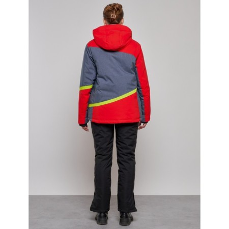 Ski jacket female winter, size 58, red color-16