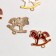 Connector for creativity Metal 2 ears "Horse-rocking" enamel mix 2.3x2.2 cm