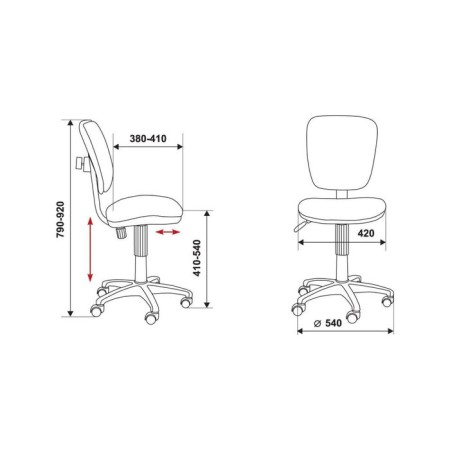 Children's chair, orange, CH-204NX/26-291-3