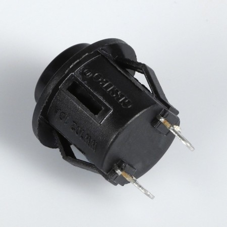 Button switch without backlight, without fixation, black-1