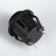 Button switch without backlight, without fixation, black