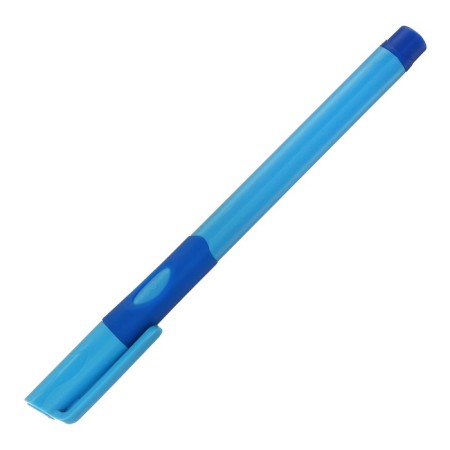A set of ballpoint pens 12 pieces, 0.7 mm, blue case with a rubber holder, blue ink blue-1