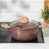 Brauni shade pots, 4 l, glass cover, anti -stick coating, induction