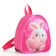 Baby backpack on lightning, pink color