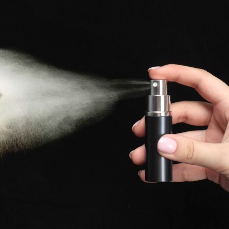 Perfume bottle, with a spray, 10 ml, black color-17