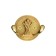 Hook furniture tundra TKD027, two -rod, gold