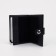 Male purse on the button, 3 in 1, for auto documents, passports, bills, pockets for cards, for coins, black color