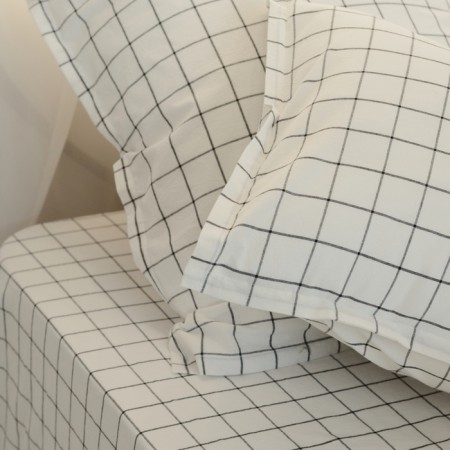 SL Home SL Home Cotton 140*200+30 cm, cell/gray, 100% greedy cotton-1