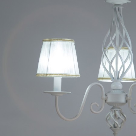 Suspended chandelier Citilux "Rowena" CL427130, 65x65x65 cm, 3x60W, E14, white color-15