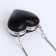 Female bag on a magnet, black color