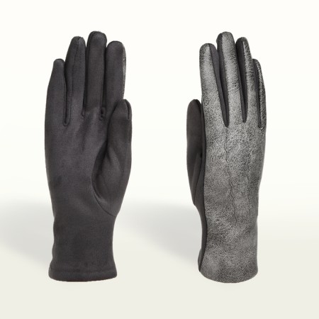 Gloves are female, dimensionless, without insulation, color gray color