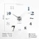 Walls Wall Interior, 3D "Clermont", silent, sticker, large, D-120 cm