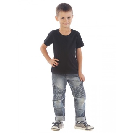 Children's T -shirt, height 110 cm, black color