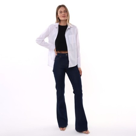 Women's jeans, dark blue color, size 44 (W27 L32)-1