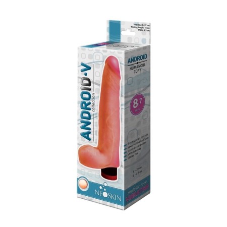 Lovetoy Android-L vibrator. NeoSkin, realist, built -in vibrator, 22 x 4.5 cm, bodily-3