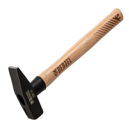 Denzel 10429 locksmith hammer, forged square steel, beech handle, 500 g