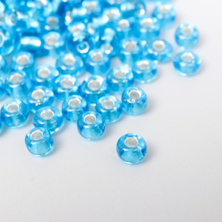 Round 6/0 beads in the bottle "Blue" transparent-color 20 g-2