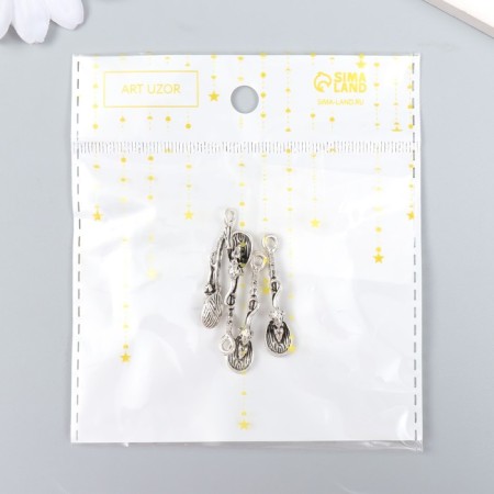 Souvenir wallet metal "spoon with mouse" 4.5x1.1 cm-3
