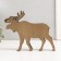 Souvenir tree Light "Elk" 18x14 cm