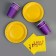 Set of dishes “Happy Birthday”: napkins 20 pcs., Glasses 6 pcs., Plates 6 pcs., Violet