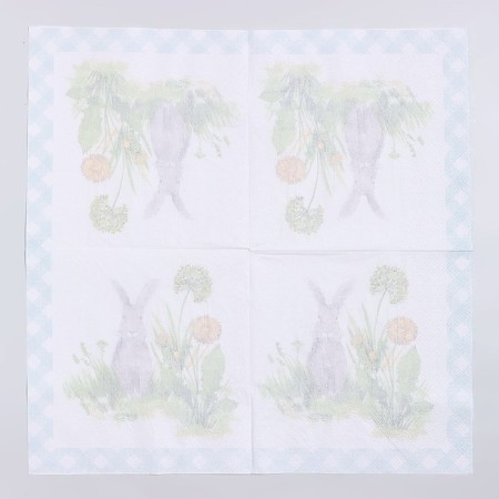 Paper Napkins "Gray Rabbit", 33x33 cm, set 20 pcs-2