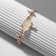 Bracelet "sky", white color in gold, l = 16 cm