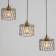 Lamp Bayerlux "Rumba" 3x E27 40W gold 18x50x12-112cm