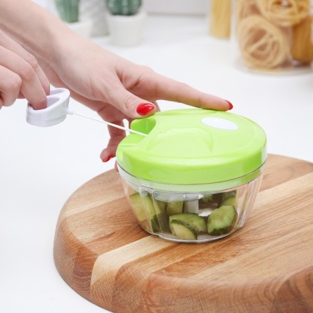 Blender - vegetable mechanical fraction of Cut and Go, white color-7