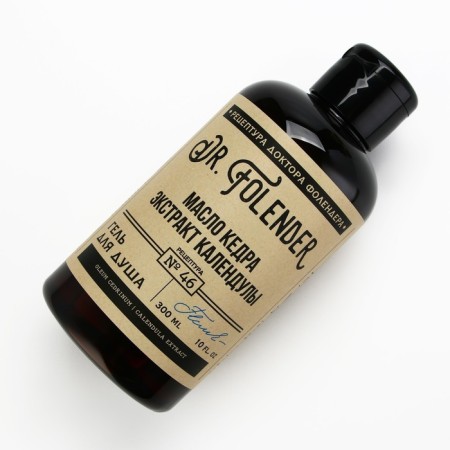 Shower gel, 300 ml, cedar and calendula aroma, Dr.Folender-2