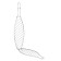 Fish lattice for a tandoor, total H-50 cm, working part 34 x 14 cm, stainless steel