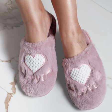 Lovely slippers female, size 40, color SUKE ROSE