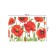 Set of napkins for setting the table "Fragrant poppies", rectangular, rounded edges, size 30x46 cm, 4 pcs