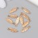 Pendant "feather" gold 0.5x1.5 cm
