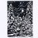 New Year's engraving "New Year! Winter Forest ", with the effect of gold, a4