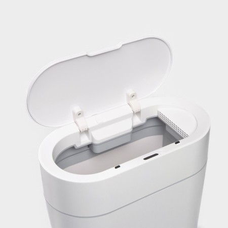 Garbage bucket Savanna, 9 l, white color-4