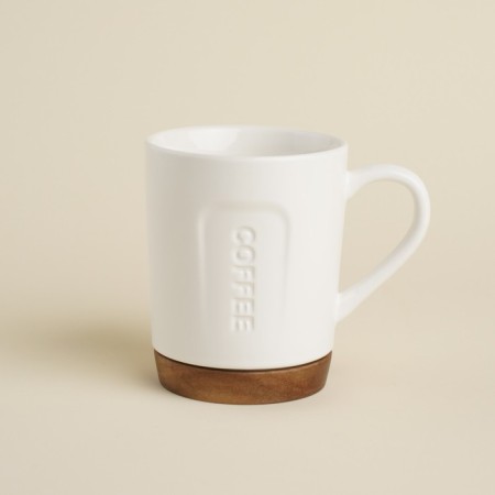 Ceramic mug Sl Home "Dolce Farm Nento", 400 ml, white color