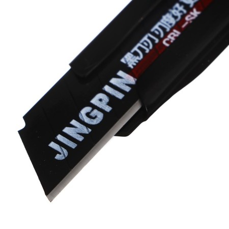 Chancellery knife, 18 mm, white, black blade-4