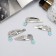 Invisibility for hair "Ophelia" (set 4 pcs) Vasilek, 4.5 cm, silver