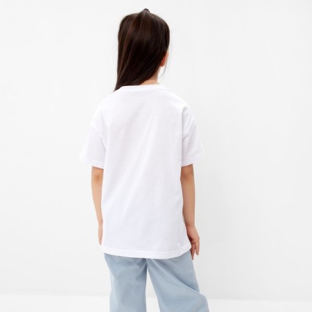 T -shirt Children's KAFTAN "Girl", p. 32 (110-116 cm), white-2