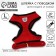 Drinking harness with a leash and reflective patch, L, Osh 35, OG 38-50, Red