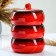 A set for a junction "Russian" 3x0.9l / 16.5x23cm, red