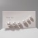 Cuts set 3 pairs "pearl" rotation, white color