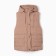 Warmed female vest, brown color, size 60